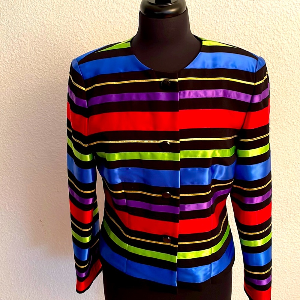 Multi Color Stipe Jacket
